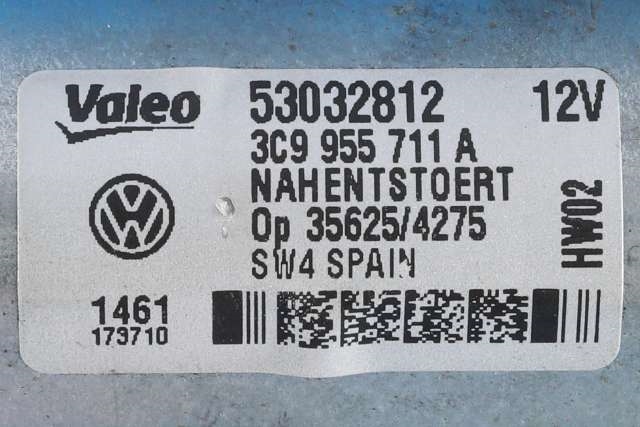 Viskermotor bakrute til VW Passat 2011-2015 (B7) (B7) (VAG|3C9 955 711 A|)