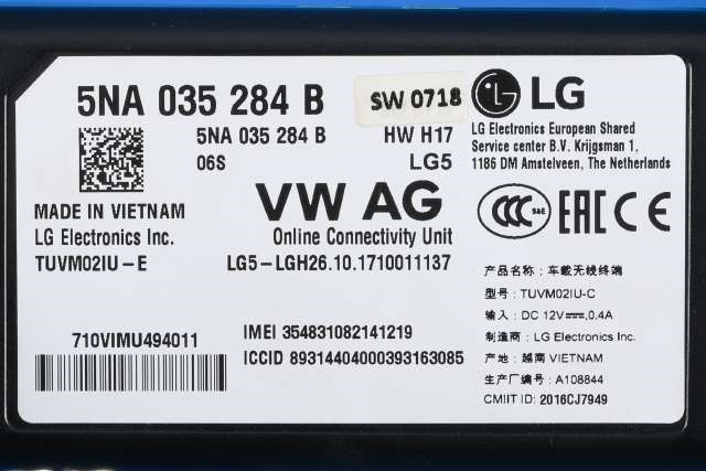 Antenne til VW Passat 2015-2019 (Fase 1) (B8) (B8) (VAG|5NA 035 284 B|)
