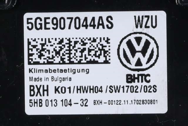 Varmeapparat betjening til VW Passat 2015-2019 (Fase 1) (B8) (B8) (VAG|5GE 907 044 AS|)