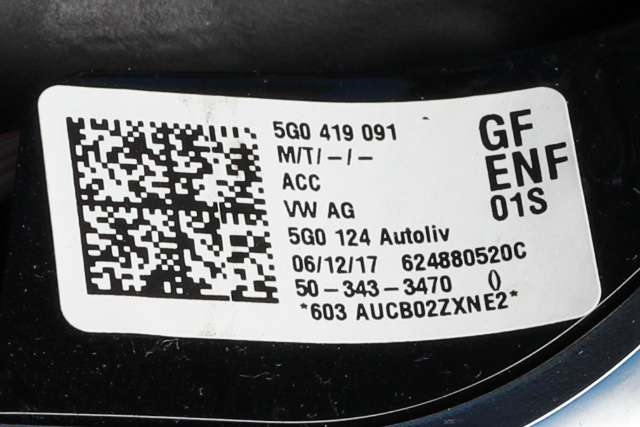 Airbag ratt til VW Passat 2015-2019 (Fase 1) (B8) (B8) (VAG|5G0 419 091|)