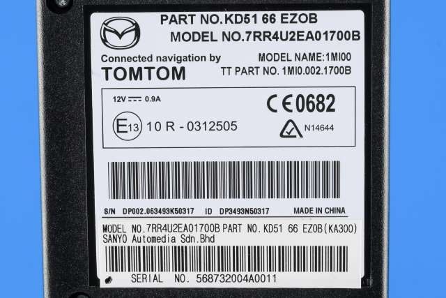Bilstereo diverse til Mazda CX-5 2012-2017 (Type I) (MAZDA|KD51-66-EZ0B|)