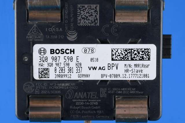Sensor radar til VW Passat 2015-2019 (Fase 1) (B8) (B8) (BOSCH|0 203 301 337|3Q0 907 590 E|)