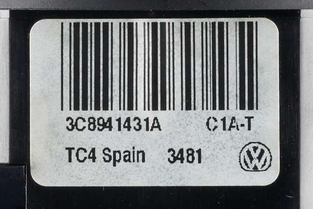 Bryter lys til VW Touran 2010-2015 (Type I, Fase 3)  (VAG|3C8 941 431 A|)
