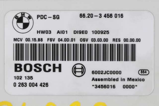 Styreenhet parkering til Mini Countryman 2010-2016 (R60) (R60) (BOSCH|0 263 004 426|66.20-3 456 016|)