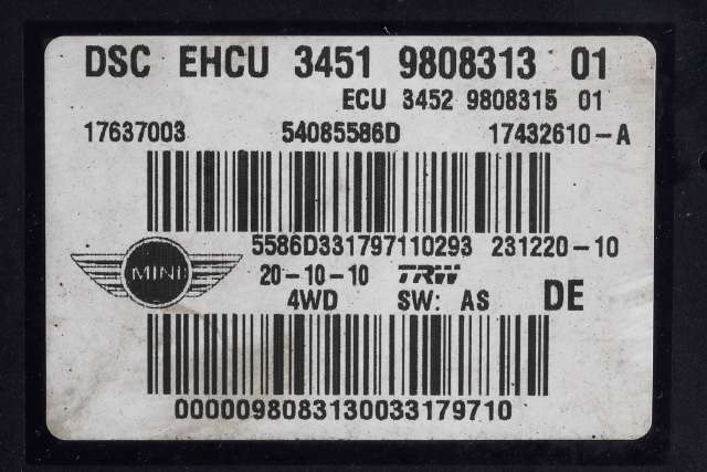 ABS sentral til Mini Countryman 2010-2016 (R60) (R60) (BMW|34.51-9 808 313|34.52-9 808 315|)