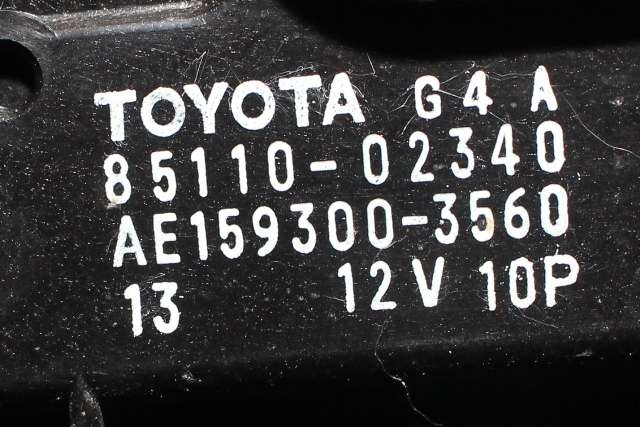 Viskermotor frontrute komplett m/overføring til Toyota Auris 2013-2015 (Type II, Fase 1)  (DENSO|159300-3560|85110-02340|)