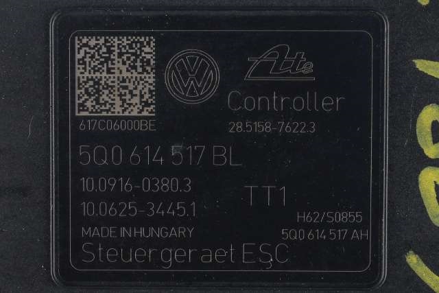 ABS sentral til VW Passat 2015-2019 (Fase 1) (B8) (B8) (VAG|5Q0 614 517 BL|)