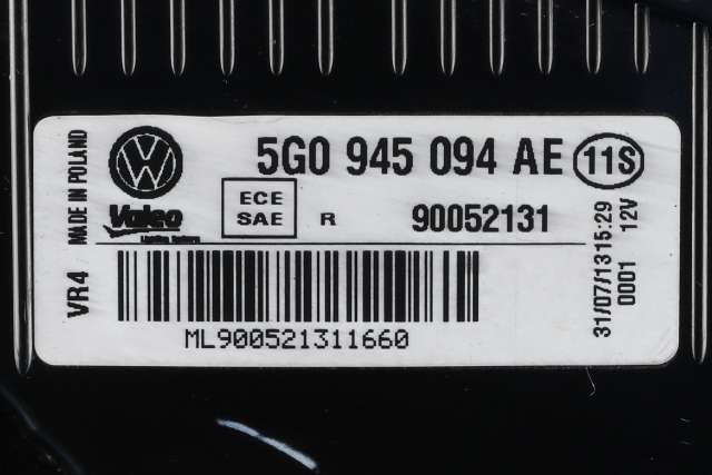 Baklykt høyre indre til VW Golf VII 2012-2017 (Fase 1)  (VAG|5G0 945 094 AE|)