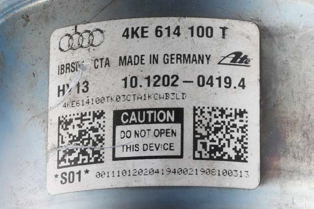 Bremsekraft-forsterker til Audi e-tron 2018-->>  (VAG|4KE 614 100 T|)
