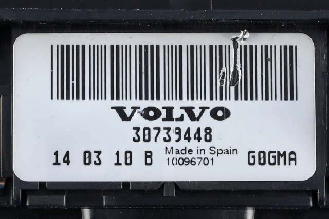 Bryter lys til Volvo V60/V60 CC 2013-2018 (Type I, Fase 2) (VOLVO|30739448|)