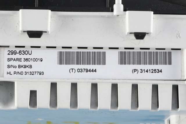 Instrumentpanel til Volvo V60/V60 CC 2013-2018 (Type I, Fase 2)  (VOLVO|31412534|)