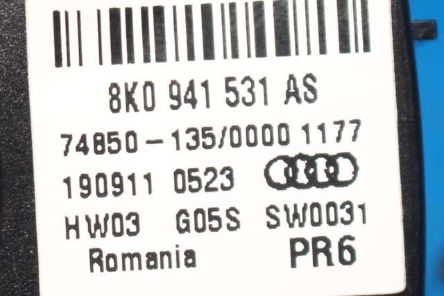 Bryter lys til Audi A4 2007-2014 (Type IV) (B8) (B8) (VAG|8K0 941 531 AS|)