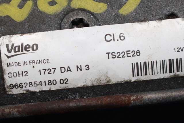 Starter diesel til Peugeot 308 2011-2013 (Type I, Fase 2) (VALEO|TS22E26|96 628541 80|)