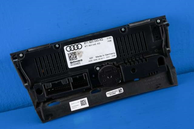 Varmeapparat betjening til Audi A4 2007-2014 (Type IV) (B8) (B8) (VAG|8T1 820 043 AQ|)