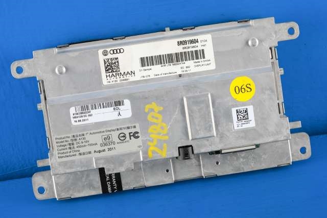 Bilstereo navigasjon skjerm til Audi A4 2007-2014 (Type IV) (B8) (B8) (VAG|8R0 919 604|)
