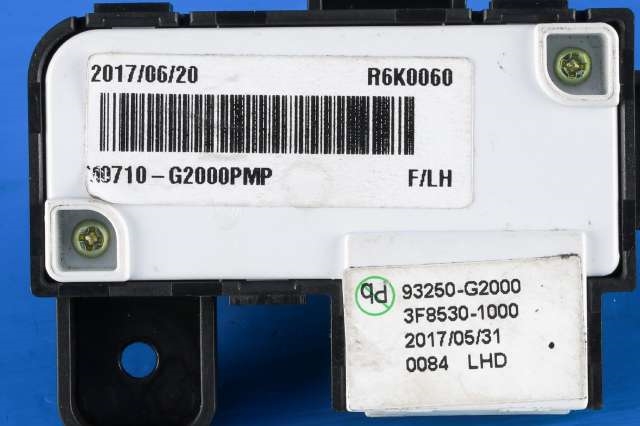 Bryterpanel førersete til Hyundai Ioniq Hybrid 2016-2019 (Fase 1)  (HYUNDAI|93250-G2000|)