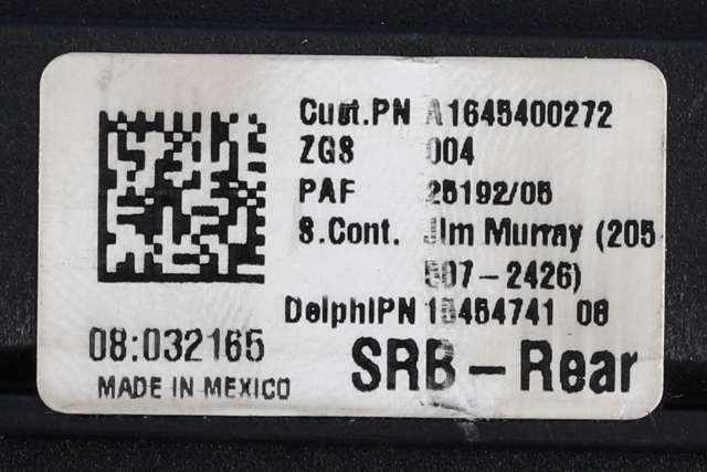 Sikringsboks til Mercedes ML 2005-2011 (W164) (W164) (MERCEDES|A 164 540 02 72|)