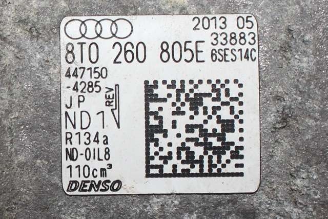Aircondition kompressor til Audi A5 2007-2016 (Type I)  (DENSO|447150-4285|8T0 260 805 E|)