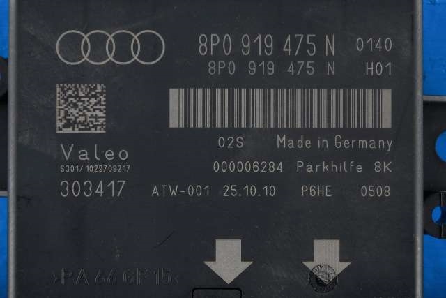 Styreenhet parkering til Audi A3 2009-2012 (Type II, Fase 2) (VAG|8P0 919 475 N|)