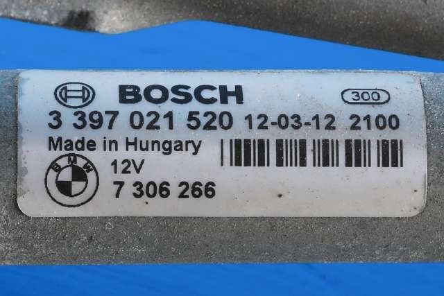 Viskermotor frontrute komplett m/overføring til BMW 5-Serie 2010-2017 (F10/F11) (F10/F11) (BMW|7 306 266|)