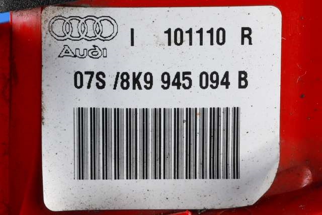 Baklykt høyre indre til Audi A4 2007-2014 (Type IV) (B8) (B8) (VAG|8K9 945 094 B|)