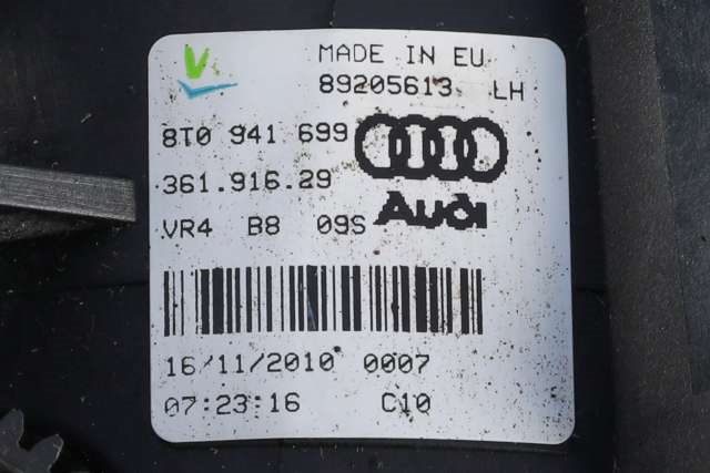 Tåkelykt venstre foran til Audi A4 2007-2014 (Type IV) (B8) (B8) (VALEO|89205613|8T0 941 699|)