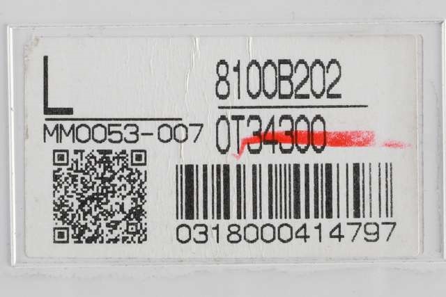 Instrumentpanel til Mitsubishi Outlander 2010-2012 (Type II, Fase 2)  (MITSUBISHI|8100B202|)