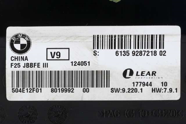 Styreenhet diverse til BMW X3 2010-2017 (F25) (F25) (BMW|61.35-9 287 218|)