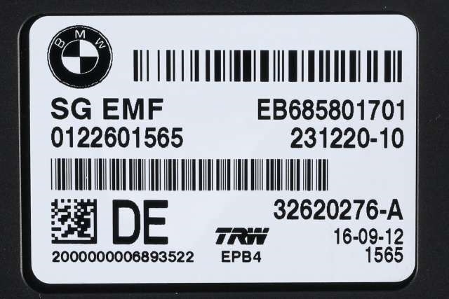 Styreenhet elektrisk parkbrems (EPB - Electric Parking Brake) til BMW X3 2010-2017 (F25) (F25) (BMW|6 858 017|)