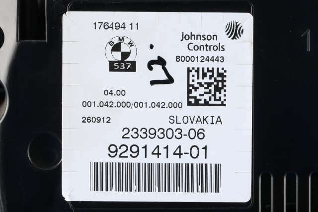 Instrumentpanel til BMW X3 2010-2017 (F25) (F25) (JOHNSON|2339303-06|9 291 414|)