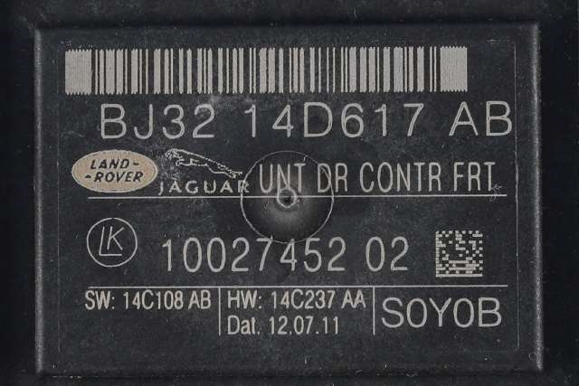 Styreenhet dør høyre foran til Land Rover Range Rover, Evoque 2011-2019 (Type I) (LAND ROVER|BJ32-14D617-AB|)
