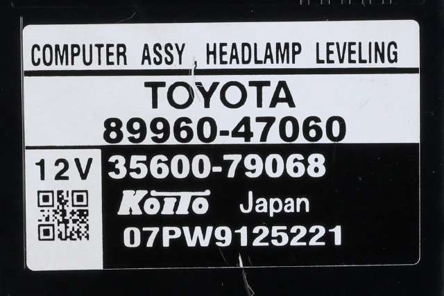 Styreenhet diverse til Toyota Prius 2009-2016 (Type III) (COMBI) (COMBI) (TOYOTA|89960-47060|)