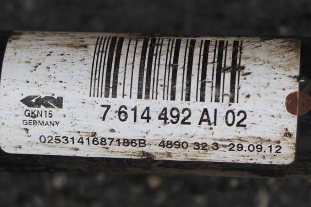 Drivaksel høyre bak, diesel/automat til BMW X3 2010-2017 (F25) (F25) (BMW|7 614 492|)