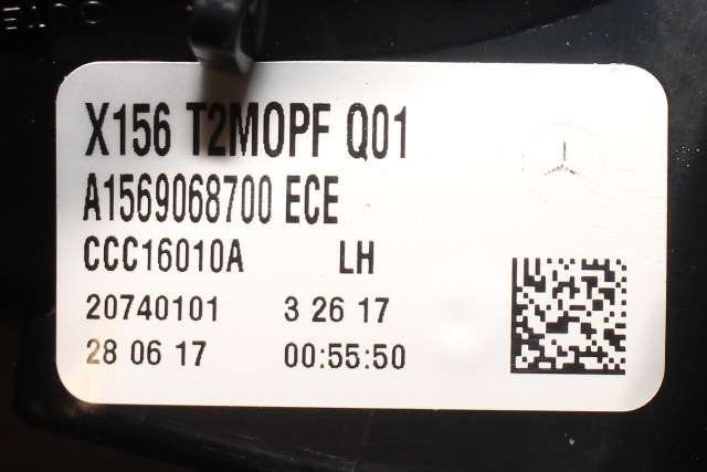 Baklykt venstre indre til Mercedes GLA 2014-2020 (X156) (X156) (MERCEDES|A 156 906 87 00|)