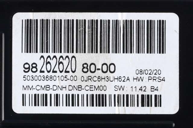 Instrumentpanel til Citroën C5, Aircross 2019-->> (CITROEN|98 262620 80|)