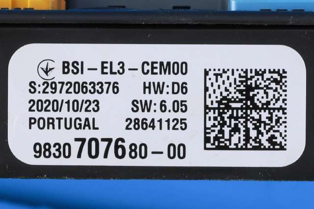 Styreenhet diverse til Citroën Berlingo 2019-->> (Type III)  (CITROEN|98 307076 80|)
