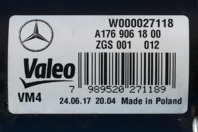 Viskermotor frontrute komplett m/overføring til Mercedes GLA 2014-2020 (X156) (X156) (MERCEDES|A 176 906 18 00|)