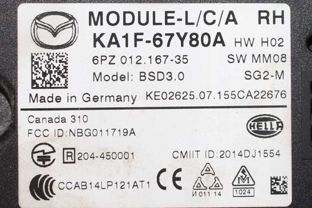 Sensor blindsone til Mazda CX-5 2012-2017 (Type I)  (MAZDA|KA1F-67-Y80A|)