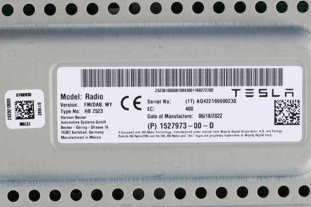 Antenne forsterker til Tesla Model Y 2021-2024 (Type I) (TESLA|1527973-00-D|)