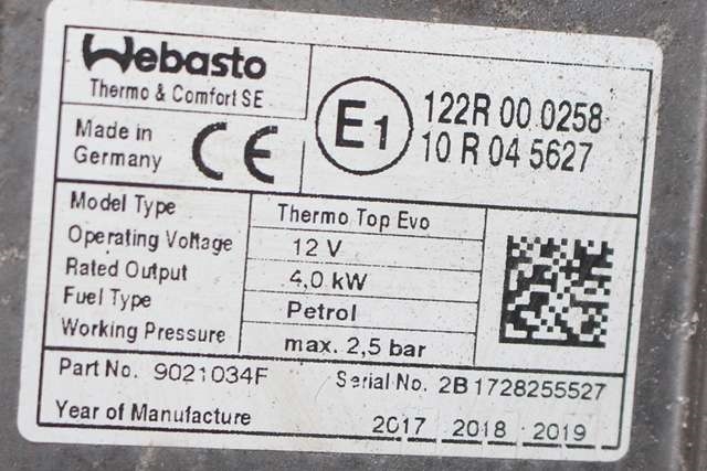 Dieselvarmer til Mercedes GLA 2014-2020 (X156) (X156) (WEBASTO|THERMO TOP EVO|)
