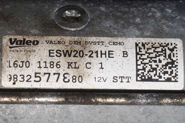Starter diesel til Citroën Berlingo 2019-->> (Type III)  (VALEO|ESW20-21HE|98 325778 80|)