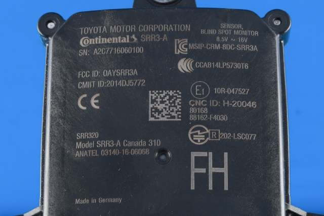 Sensor blindsone til Toyota C-HR 2016-->> (TOYOTA|88162-F4030|)