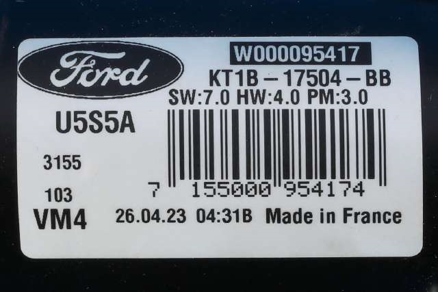 Viskermotor foran høyre til Ford Transit Connect 2018-->> Type II, Fase 2 (FORD|KT1B-17504-BB|)