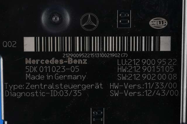Styreenhet (SAM - Signal Acquisition Module) til Mercedes E-Klasse 2013-2016 (Fase 2) (W212) (W212) (HELLA|5DK 011 023-05|212 900 95 22|)