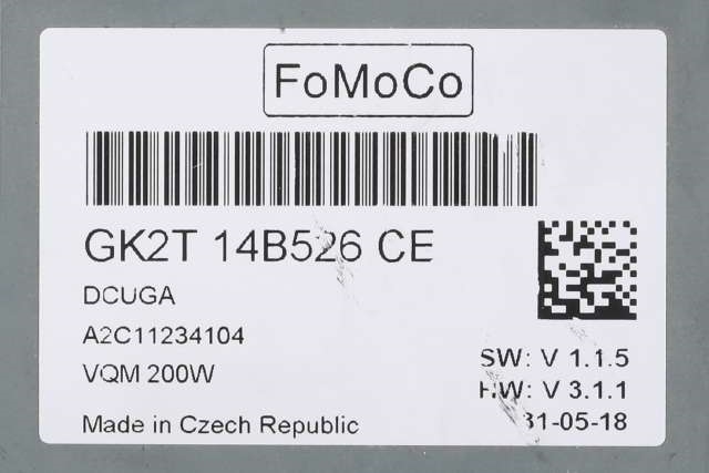 Styreenhet start/stopp til Ford Transit Custom 2013-2023 (Type I)  (FORD|GK2T-14B526-CE|)