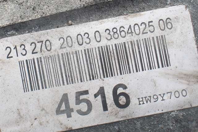 Girkasse 4WD komplett automat til Mercedes E-Klasse 2016-2023 (W213) (W213) (MERCEDES|725.047|)