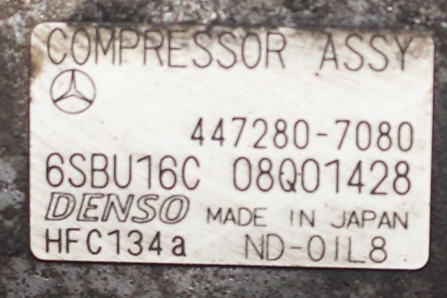 Aircondition kompressor til Mercedes E-Klasse 2013-2016 (Fase 2) (W212) (W212) (DENSO|447280-7080|)