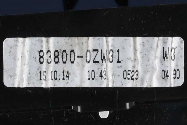 Instrumentpanel til Toyota Auris 2013-2015 (Type II, Fase 1)  (TOYOTA|83800-0ZW31|)