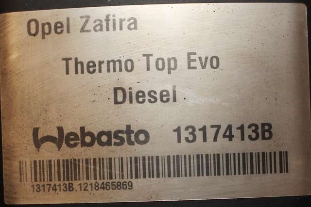 Dieselvarmer til Opel Zafira Tourer 2012-2018 (WEBASTO|THERMO TOP EVO|)