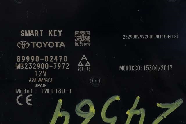Styreenhet nøkkelfri/keyless til Toyota Corolla 2019-->> (TOYOTA|89990-02470|)
